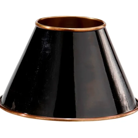 Classic Mässingskärm Svart/Antikmäss 19cm