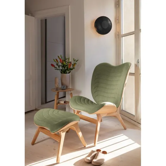 Clava Up vägglampa, svart ek Ø49