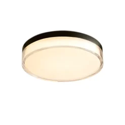 Clear akryl Ø28 cm 18W 2700 Kelvin Svart