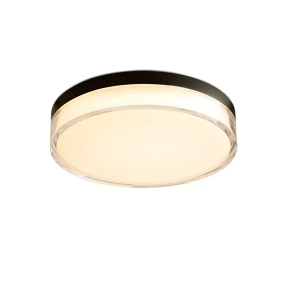 Clear akryl Ø28 cm 18W 2700 Kelvin Svart