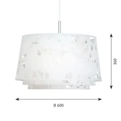 Collage taklampa, mattvit 60cm