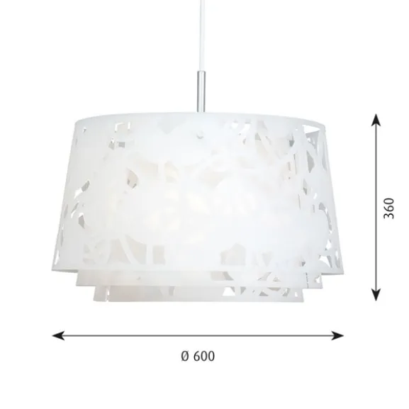 Collage taklampa, mattvit 60cm