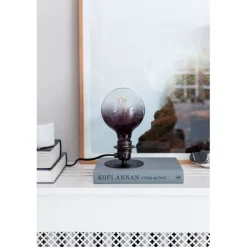 Combi bord-/vägglampa, gun-black