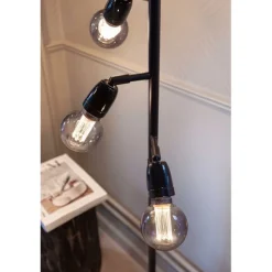 Compass golvlampa, svart