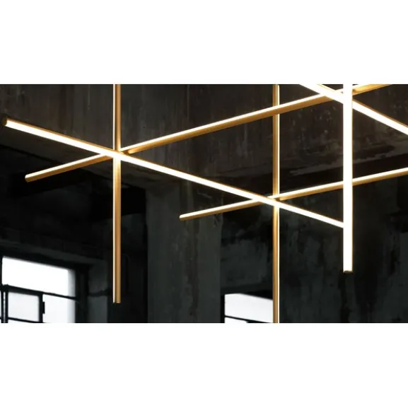Coordinates C2 taklampa, anodiserad champagne