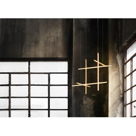 Coordinates S3 taklampa, anodiserad champagne