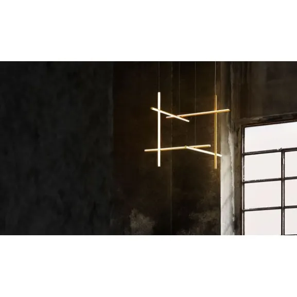 Coordinates S1 taklampa, anodiserad champagne