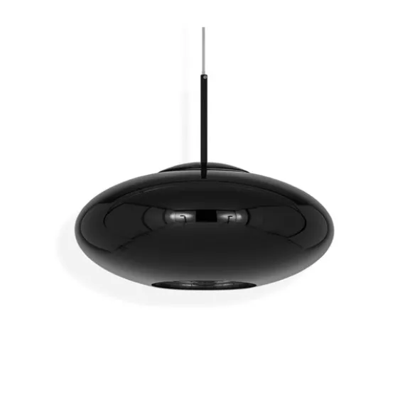 Copper Black Wide pendel, svart 50cm