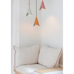 Cornet taklampa, Nuance Olive & Steel