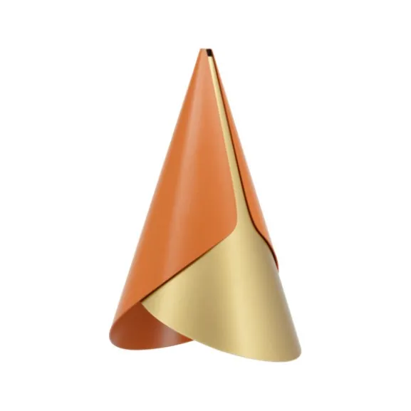 Cornet taklampa, Nuance Orange & Brass