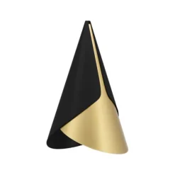 Cornet taklampa, svart/mässing