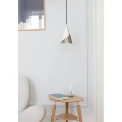 Cornet taklampa, White & Steel