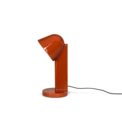 Céramique Down bordslampa, Rust Red