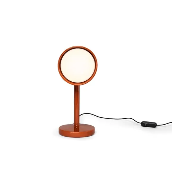 Céramique Side bordslampa, Rust Red