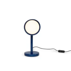 Céramique Side bordslampa, Navy Blue