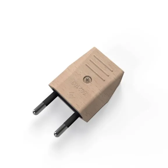 Creative Plug EU tvåpolig stickpropp 10A Träfärgad
