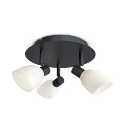 Cut spotlight (3) svart G9