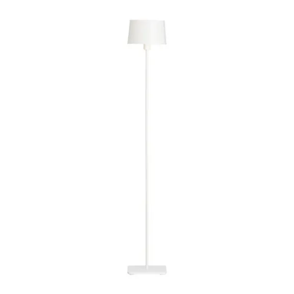 Cuub golvlampa mattvit E14