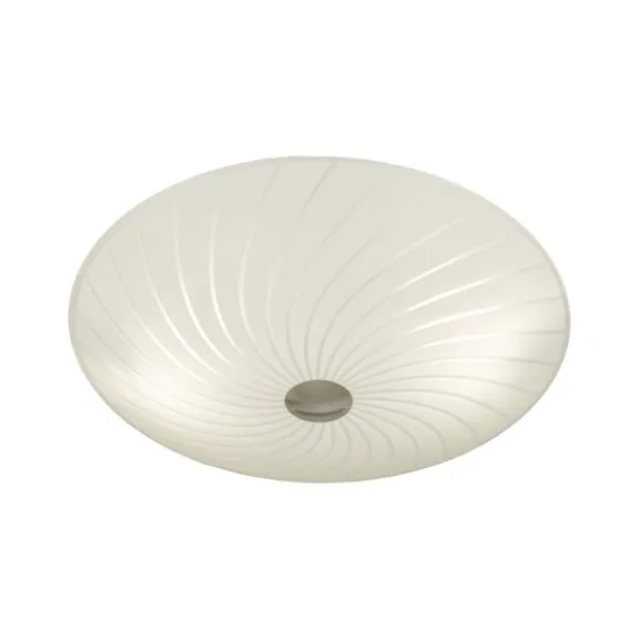 CYKLON plafond, 34cm, vit/stål