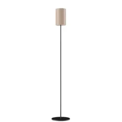 Cylinder Golvlampa 14 cm, Crude Nature / Black