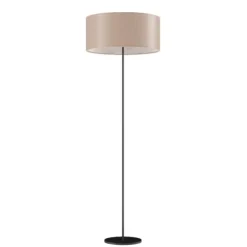Cylinder Golvlampa 50 cm, Crude Nature / Black