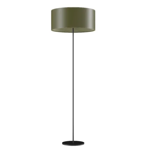 Cylinder Golvlampa 50 cm, Grass Green / Black