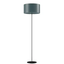 Cylinder Golvlampa 42 cm, Ocean Blue / Black