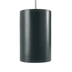 Cylinder Leather Pendel 20 cm, Ocean Blue