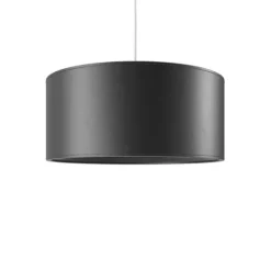 Cylinder Leather Taklampa 50 cm, Black