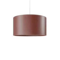 Cylinder Leather Taklampa 42 cm, Oak