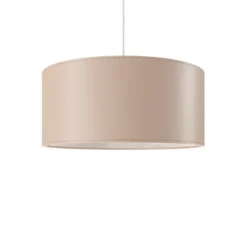 Cylinder Leather Taklampa 50 cm, Crude Nature