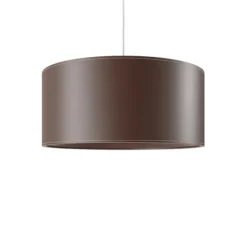 Cylinder Leather Taklampa 50 cm, Chocolate