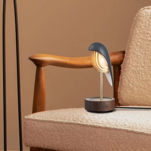 Daqi Concept Whisper väckarklocka/lampa, Onyx Black