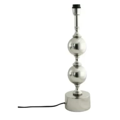 Deborah lampfot large, matt silver 50cm