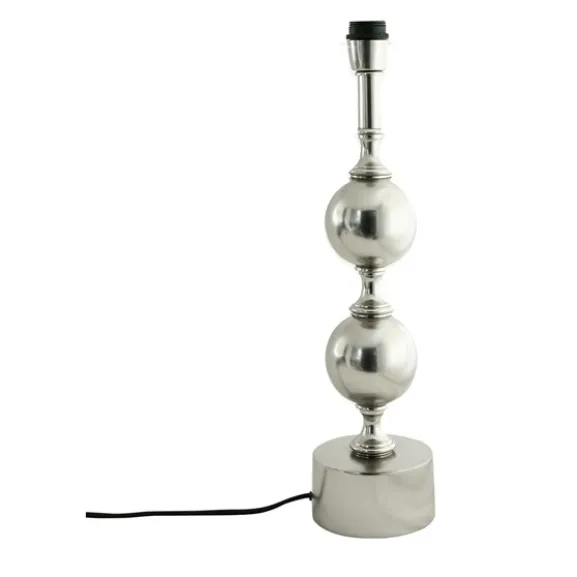Deborah lampfot large, matt silver 50cm