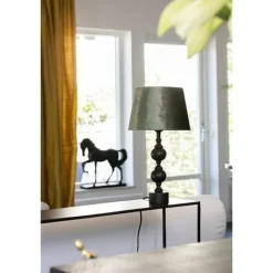 Deborah lampfot large, mattsvart 50cm