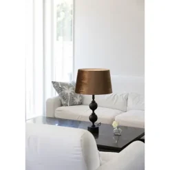 Deborah lampfot, mattsvart 35cm