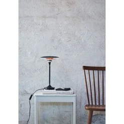 Diablo bordslampa LED, mattsvart/blankröd 20cm