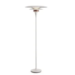 Diablo golvlampa vit/rosé silver