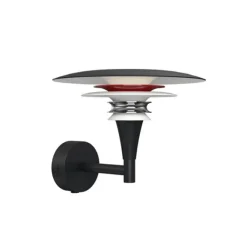 Diablo vägglampa Flat svart/Glossy red