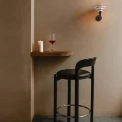 Diablo vägglampa Flat svart/Glossy red