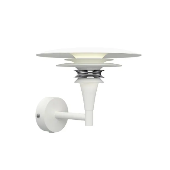 Diablo vägglampa Flat vit/chrome