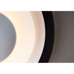 Diablo vägglampa LED, mattsvart/blankröd 30cm