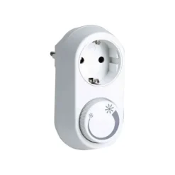Dimmer för vägguttag, vit