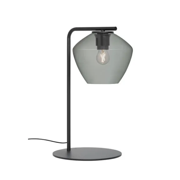 DK bordslampa, svart/rökgrå 46cm