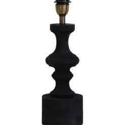 Domino Lampfot L Antik svart 13cm
