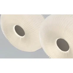 Donut pendel small, vit/stål 47cm