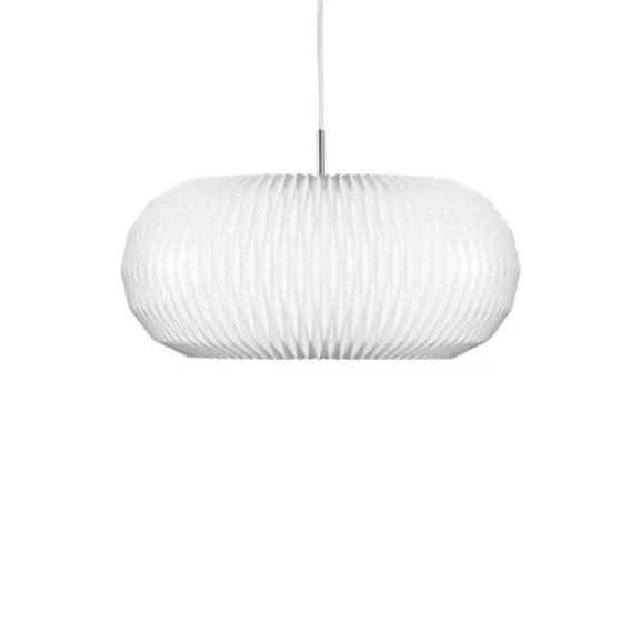 Donut pendel small, vit/stål 47cm