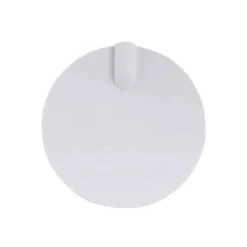Doslock med uttag för ledning, vit 10cm