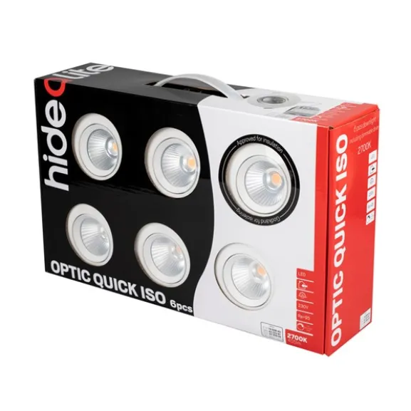 Downlight Optic Quick ISO 6-pack Vit 2700K